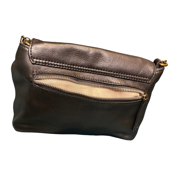 Women's Black AMERICAN Leather Co. Crossbody Bag One Size - Picture 5 of 9